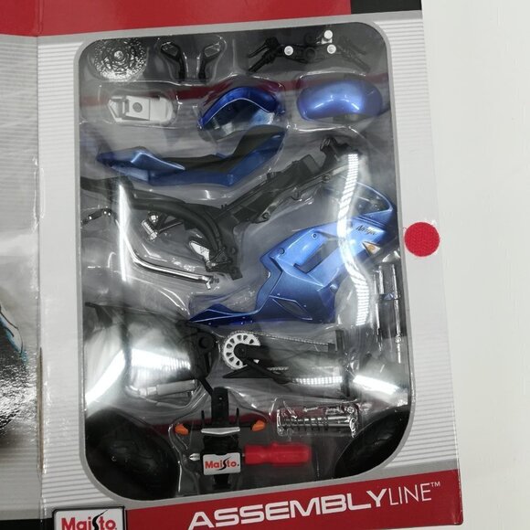 Maisto Assembly Line 1:12 KAWASAKI NINJA ZX-6R Metal Motorcycle Model Kit SEALED - Picture 6 of 7